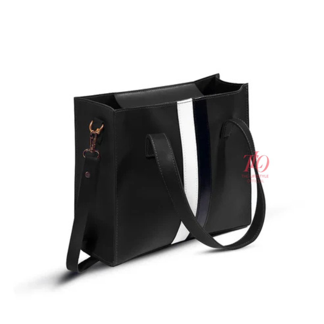 Allure 3 Pcs Black Tote Bag