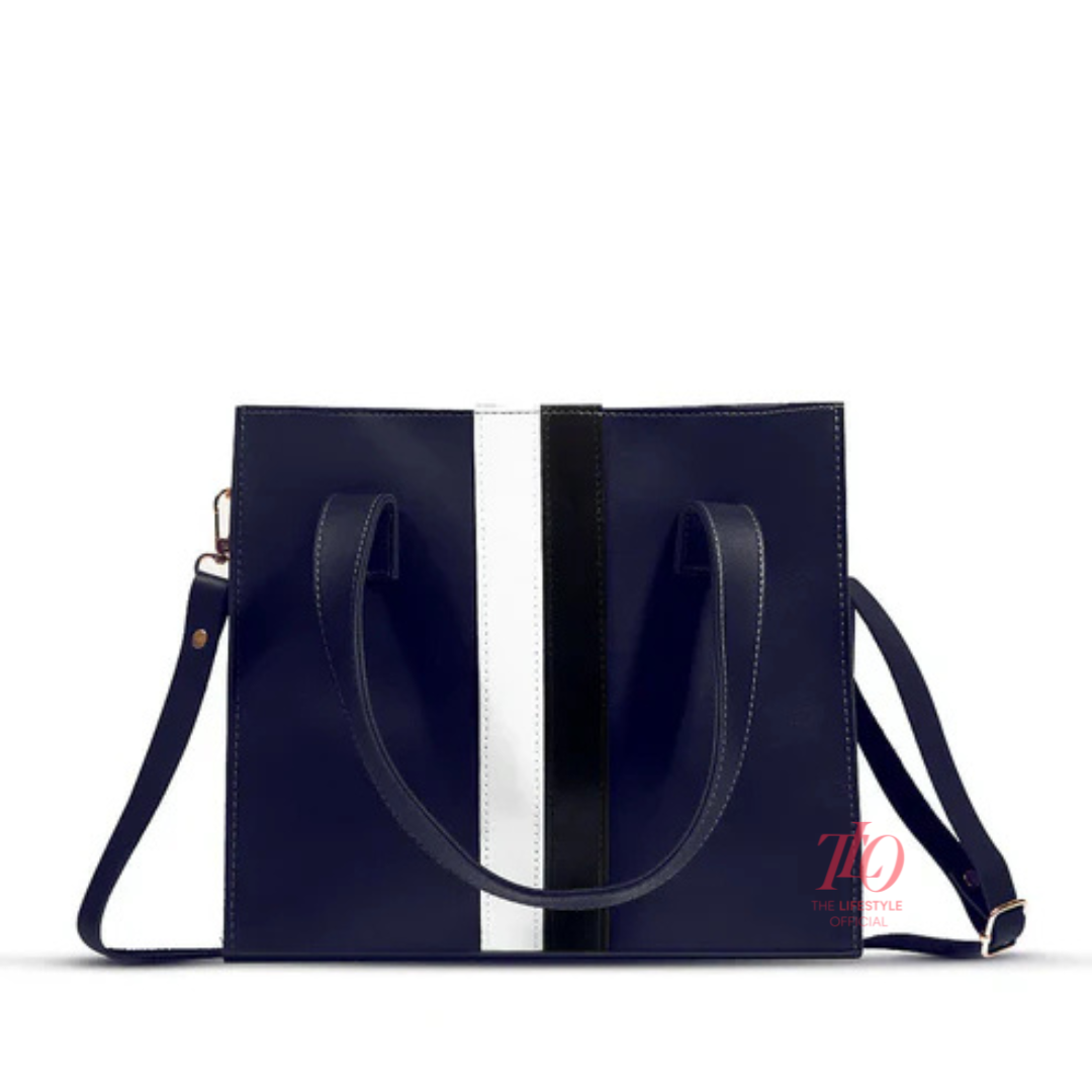 Allure 3 Pcs Blue Tote Bag