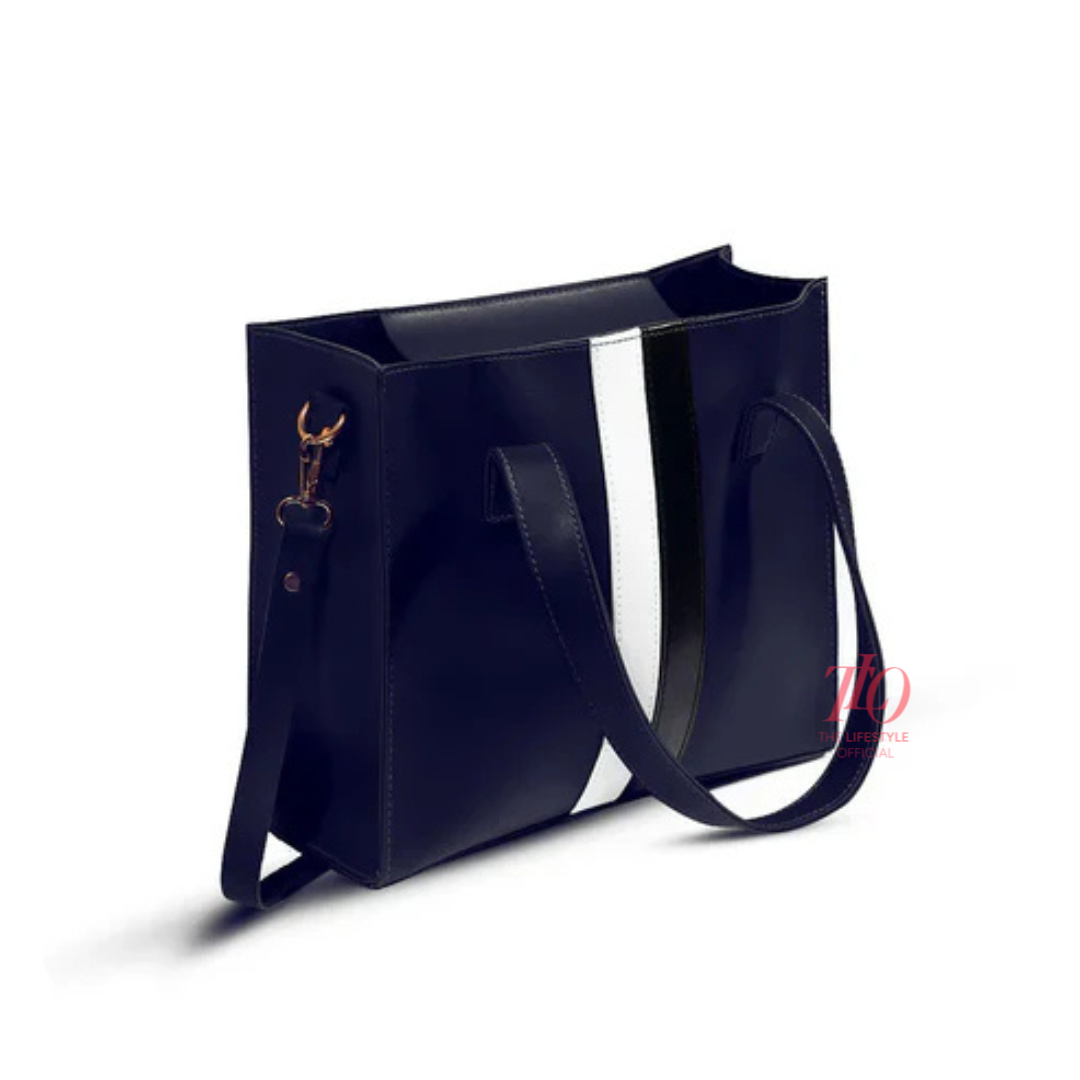 Allure 3 Pcs Blue Tote Bag