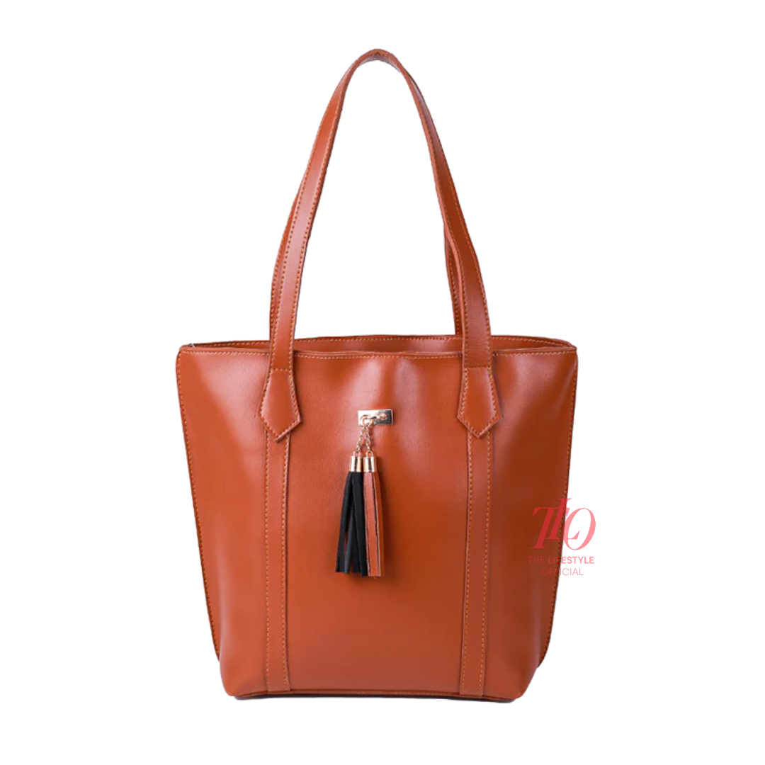 Flair Brown Tote Bag