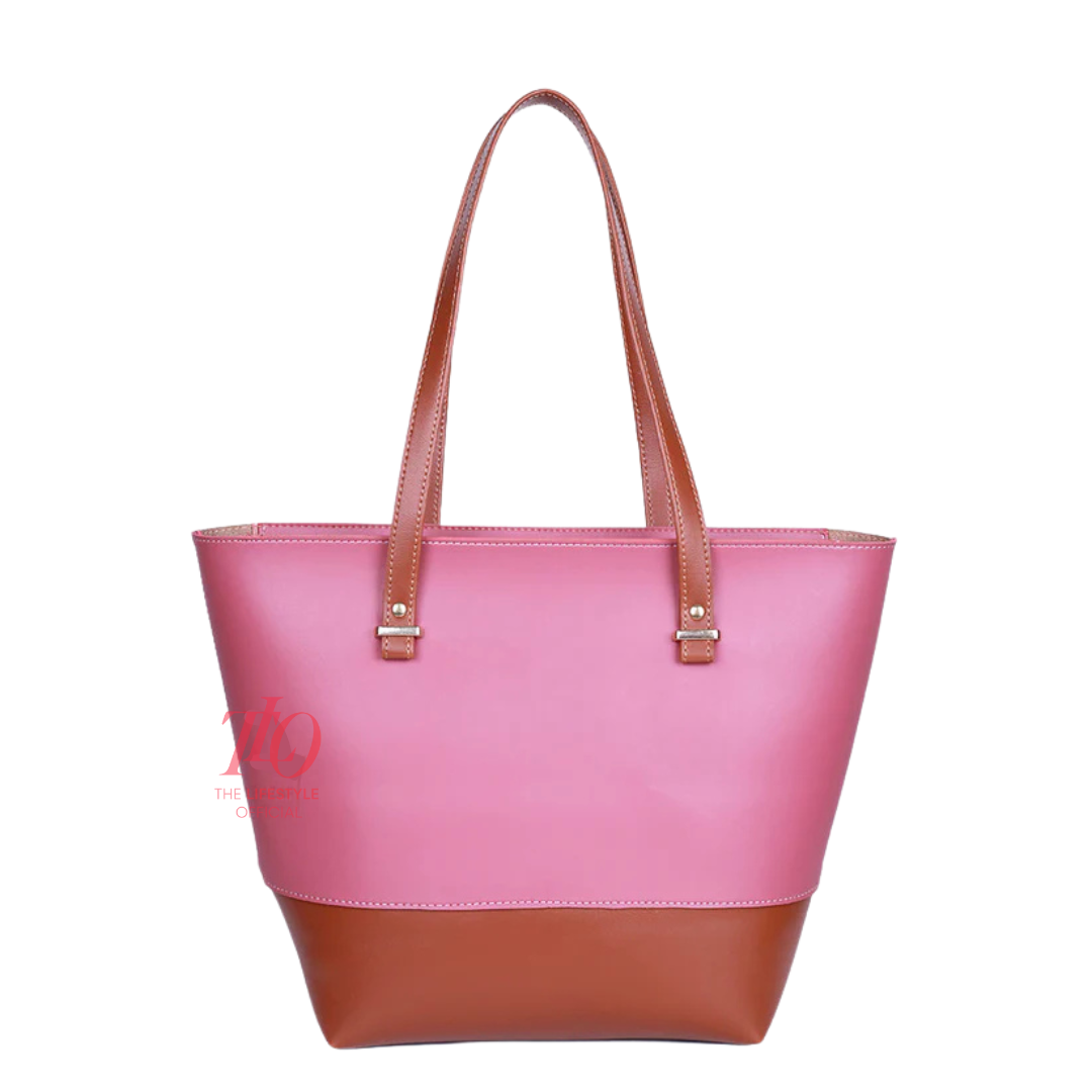 Dreamy Pink And Brown Tote Bag