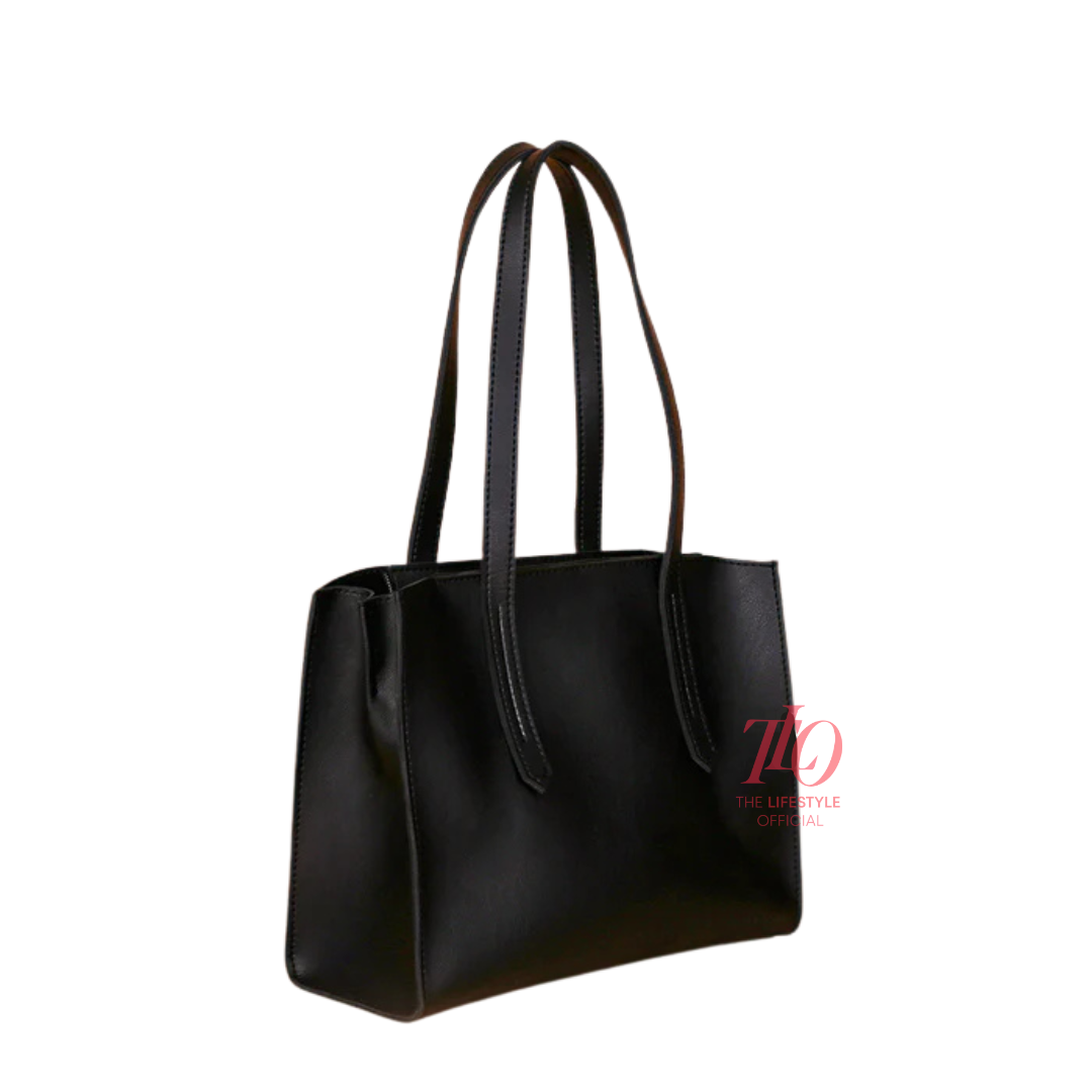 Classic Black Shoulder Bag