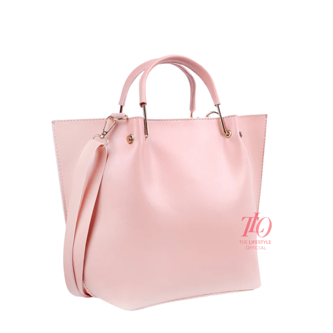 Iconic T-Pink 2 Pcs Handbag