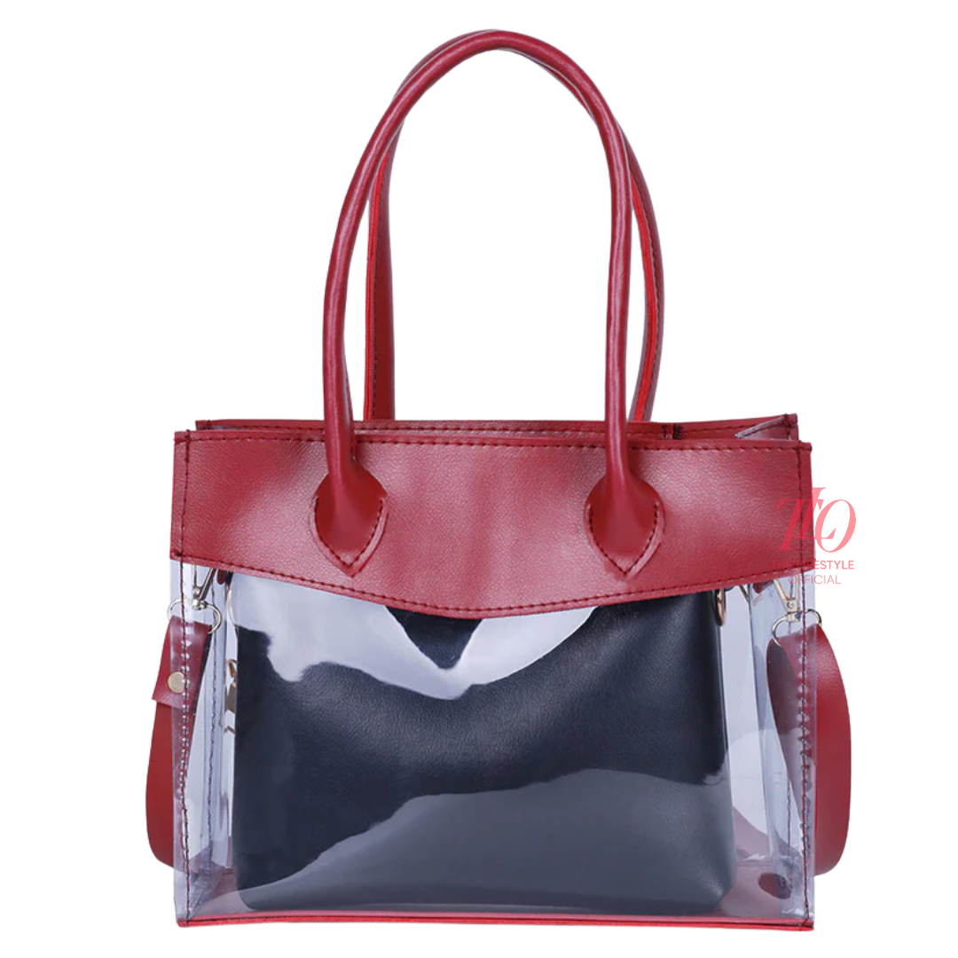 Crystal Maroon Shoulder Bag