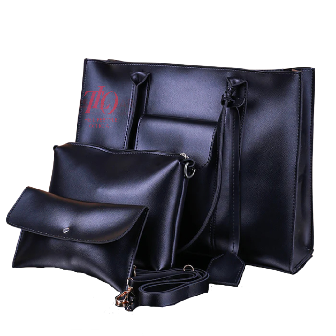 Smart Carry Black Tote Bag