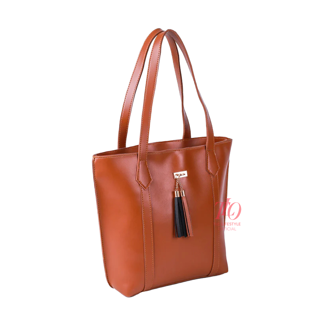 Flair Brown Tote Bag