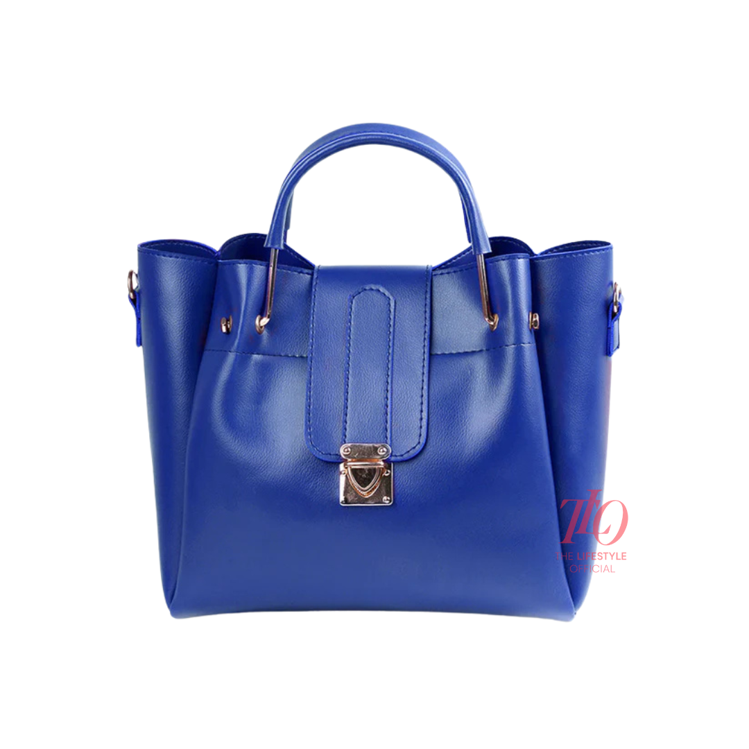 Luxury Blue 3 Pcs Handbag