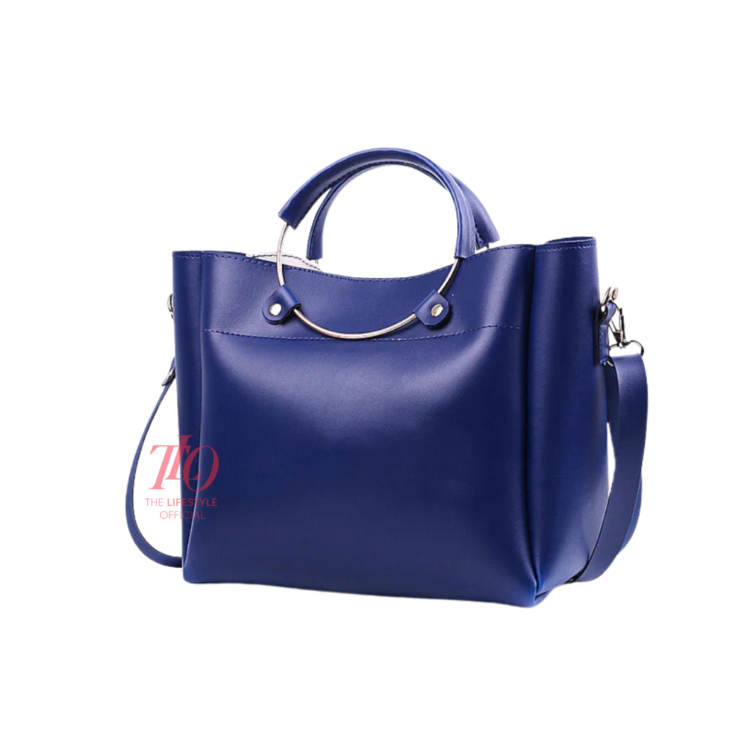 Luxury Blue 3 Pcs Handbag