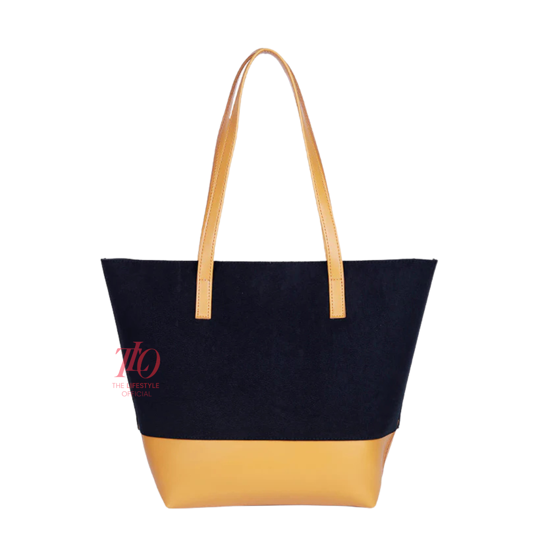 Dreamy Black And Yellow Tote Bag