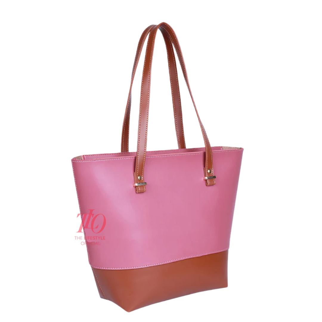 Dreamy Pink And Brown Tote Bag