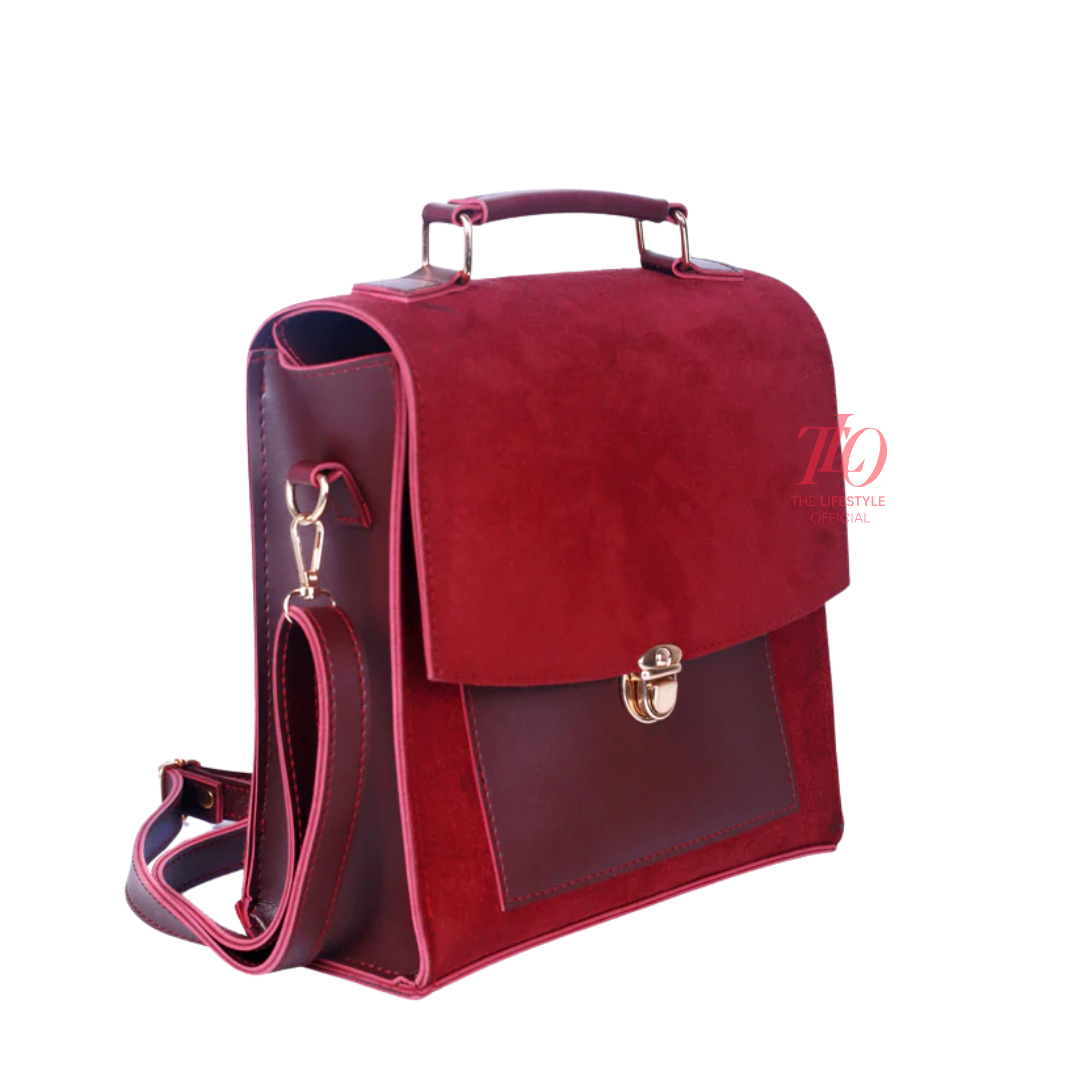 Midnight Maroon Handbag