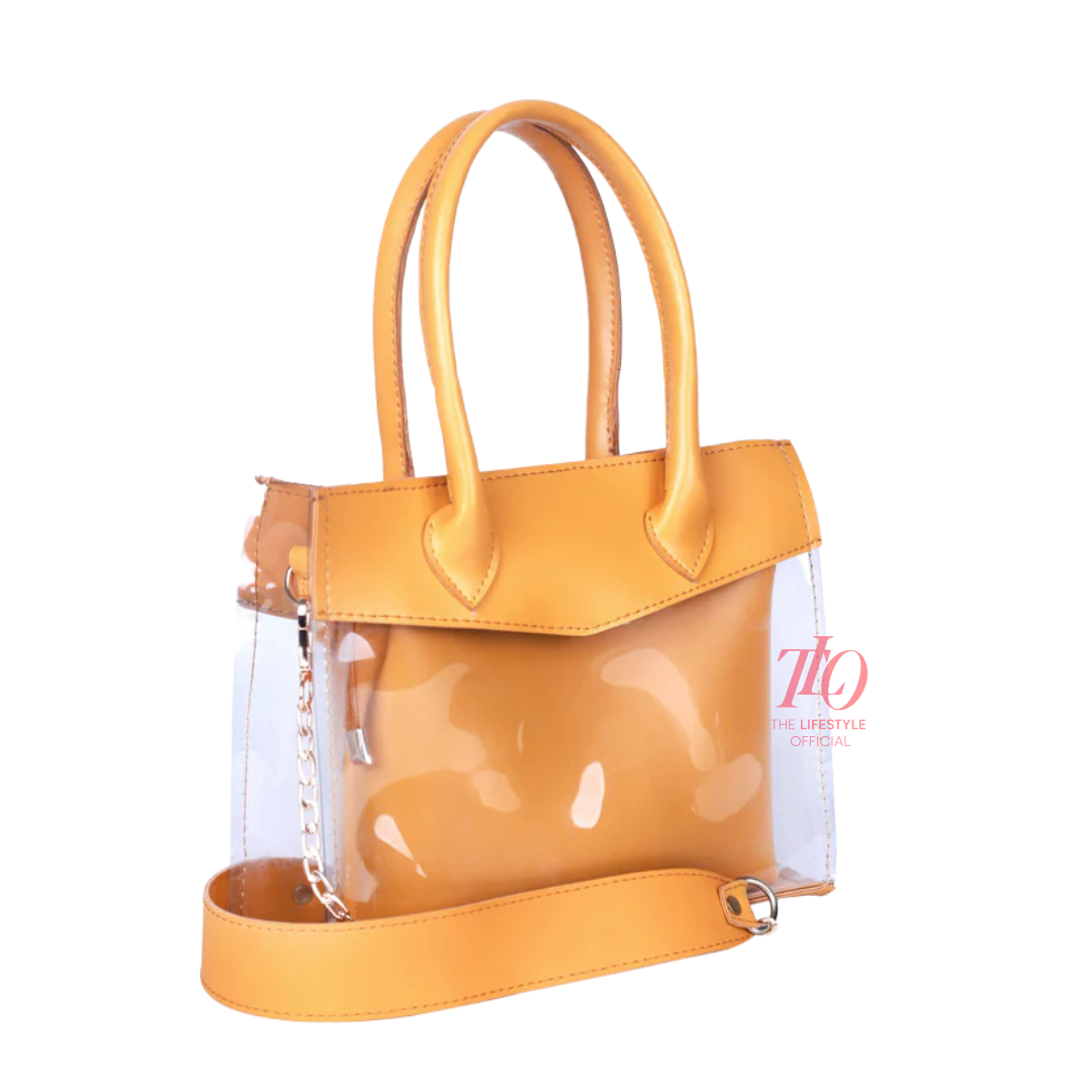 Crystal Yellow Shoulder Bag