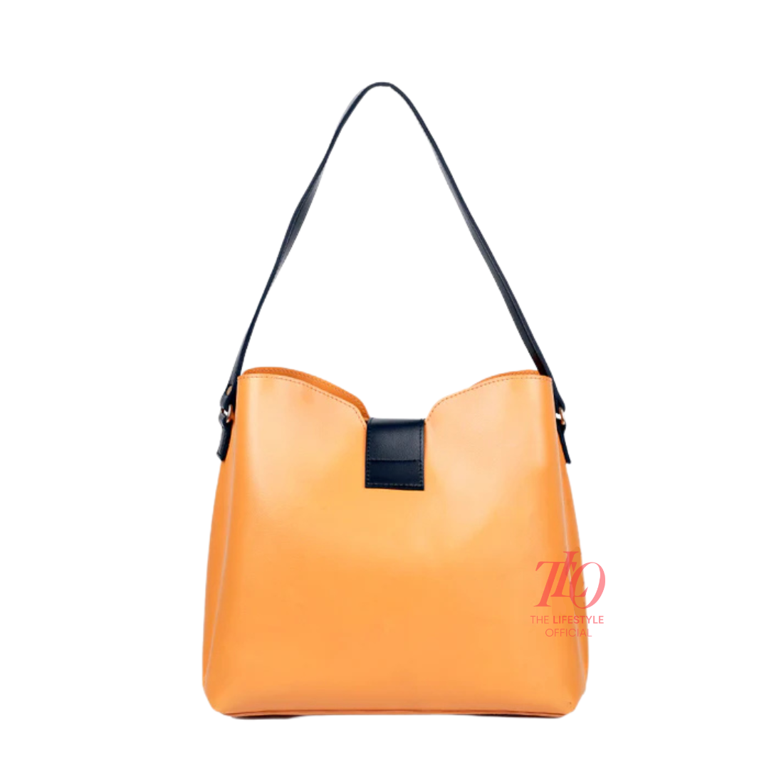 Majestic 2 Pcs Yellow Shoulder Bag