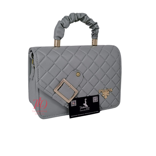 Radiant Shine Grey Purse