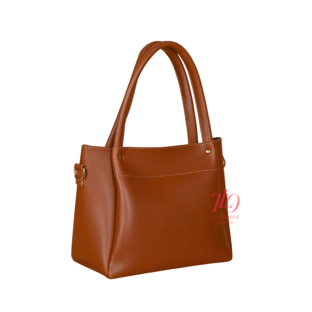 Grace 3-Pcs Brown Handbag