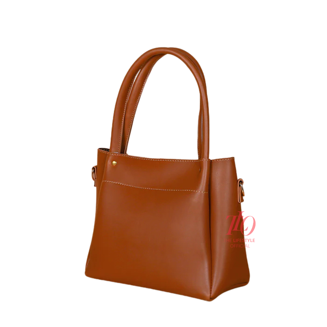 Grace 3-Pcs Brown Handbag