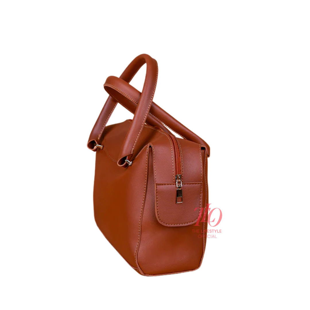 Bold Brown Handbag
