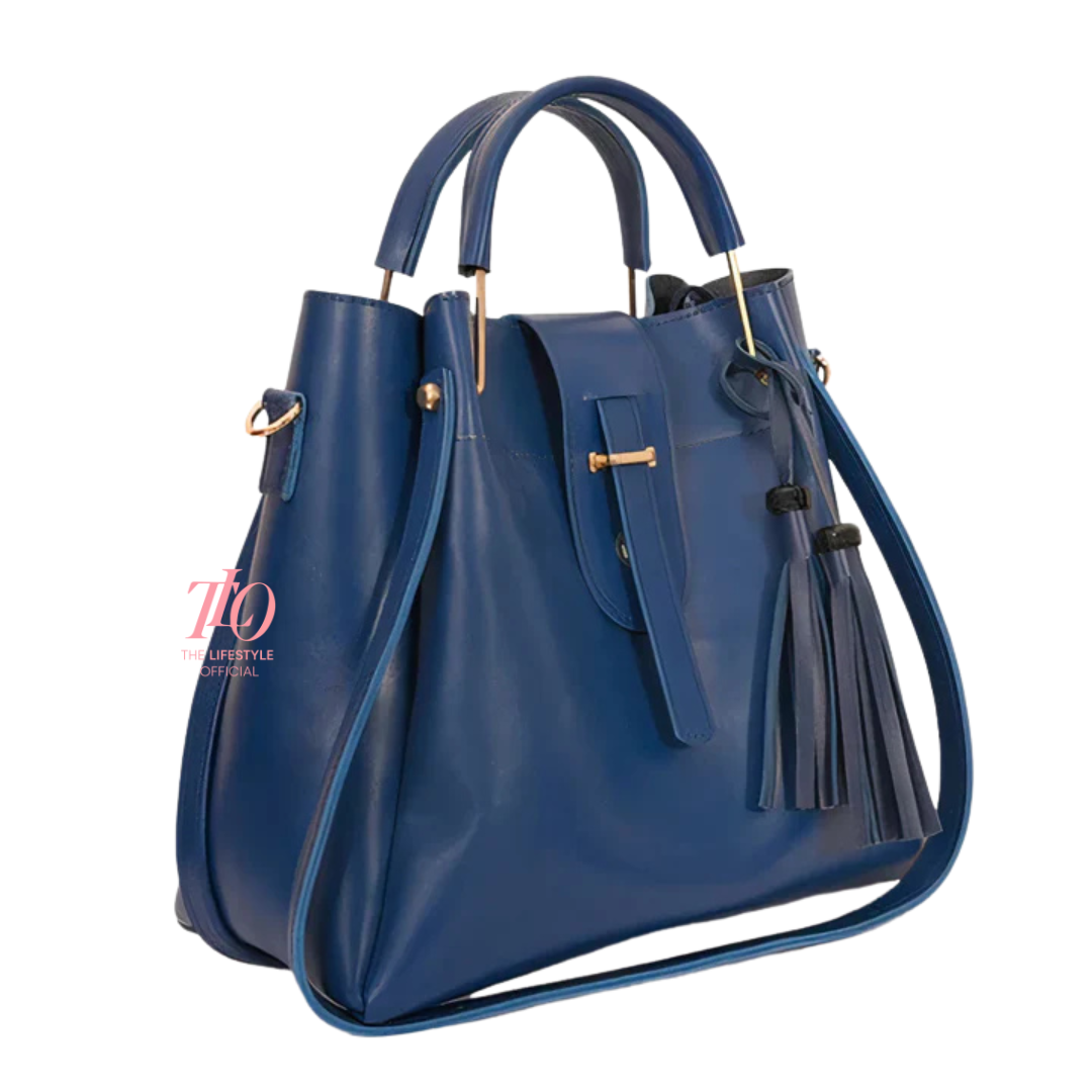 Elegance Trio Blue Handbag