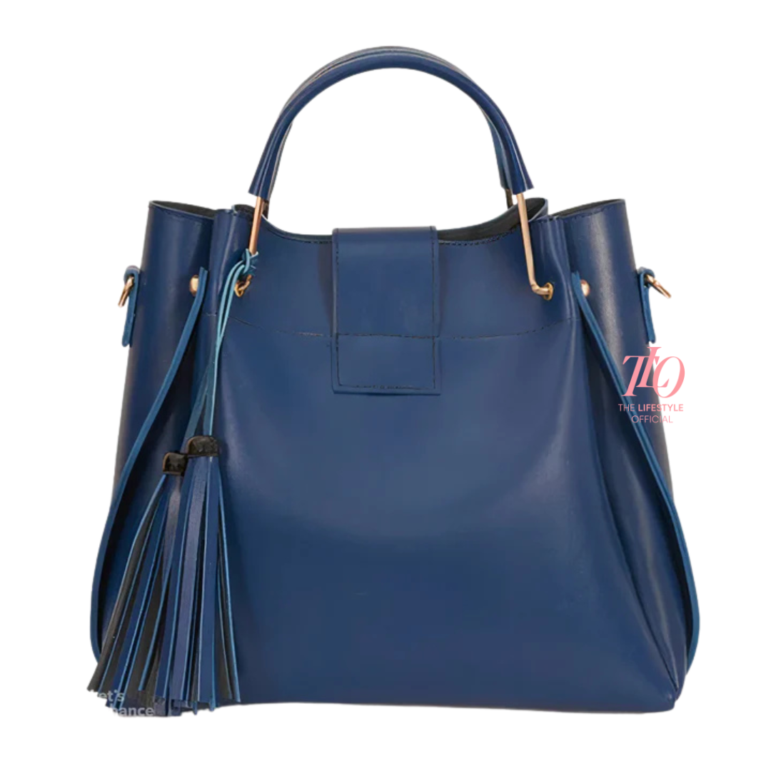 Elegance Trio Blue Handbag