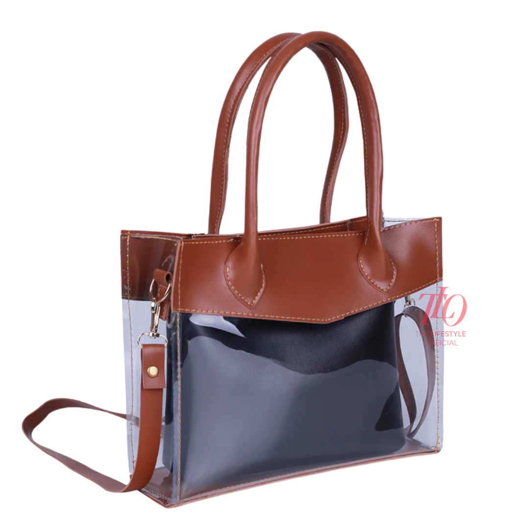 Crystal Brown Shoulder Bag