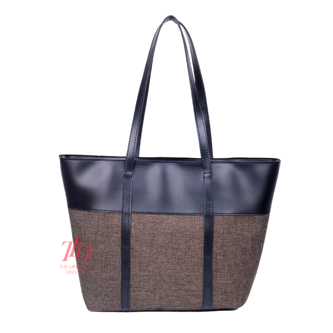Dazzle Brown & Black Tote Bag