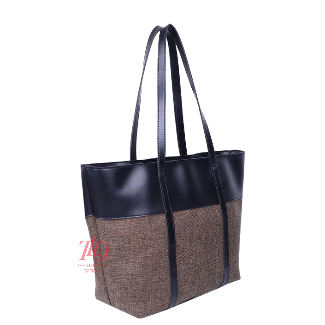 Dazzle Brown & Black Tote Bag