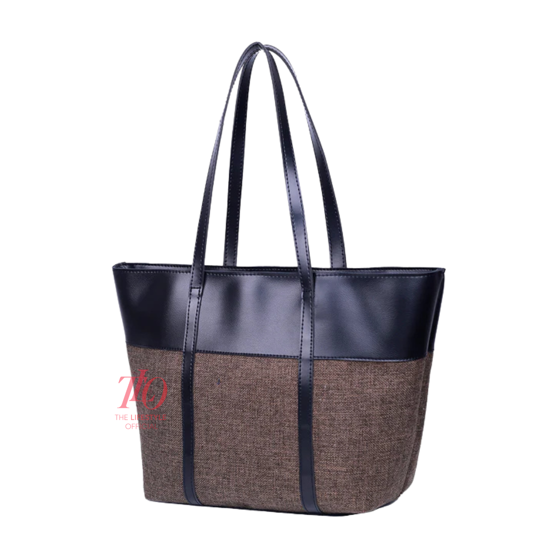 Dazzle Brown & Black Tote Bag