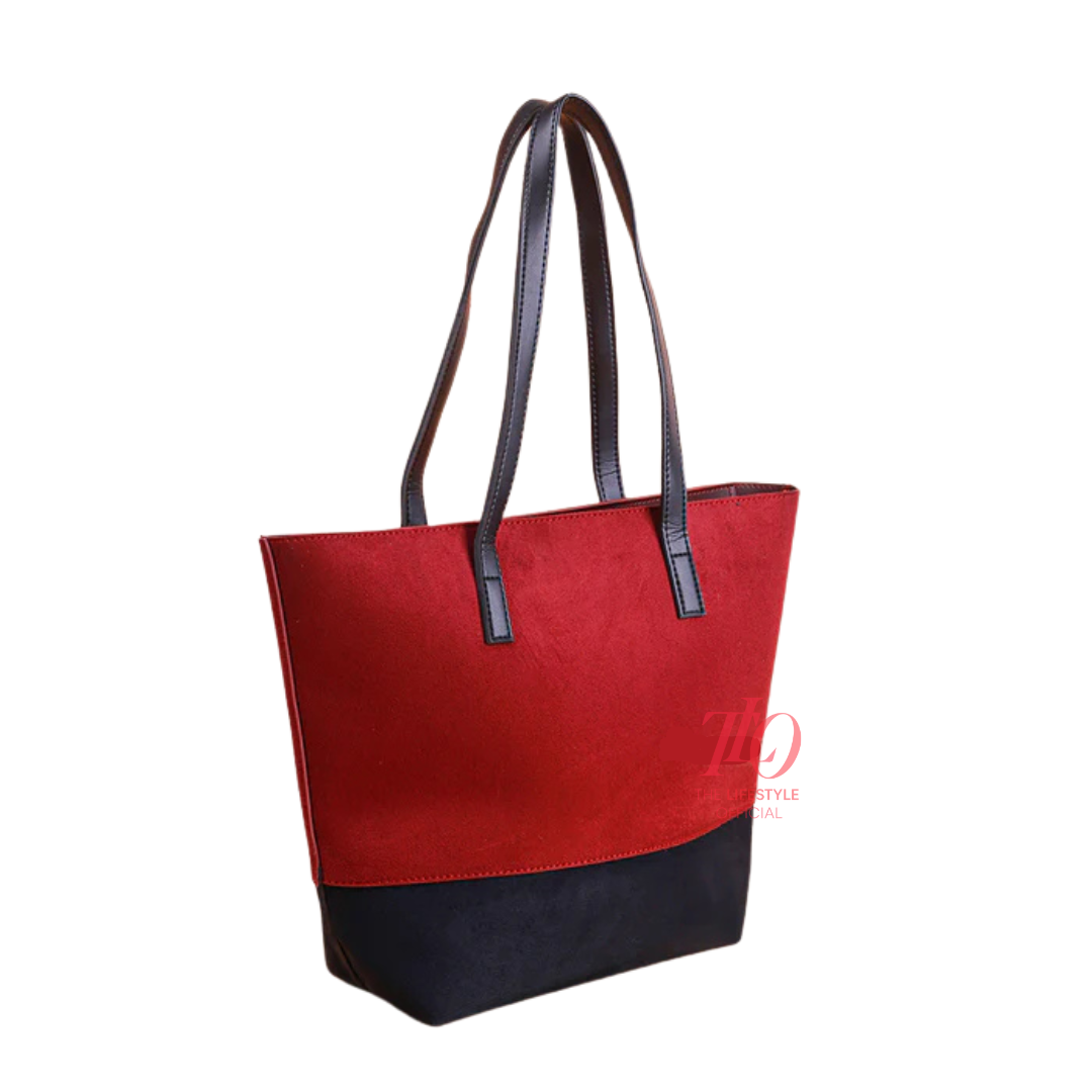 Dreamy Maroon and Black Tote Bag