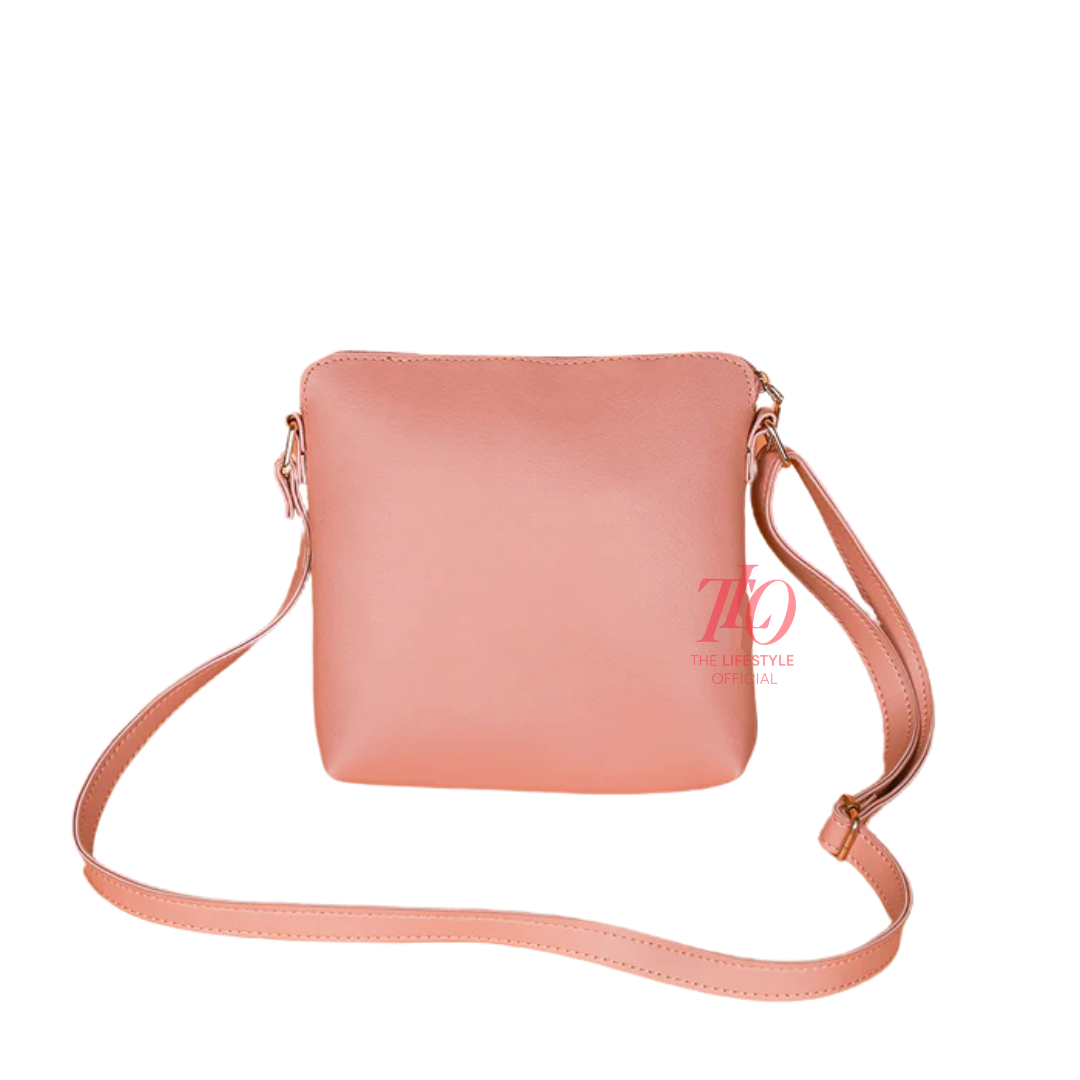 Gleam Pink and Black Crossbody