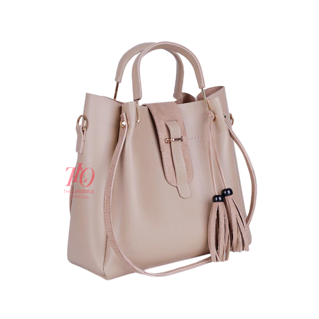 Trendy Tassel Skin Handbag