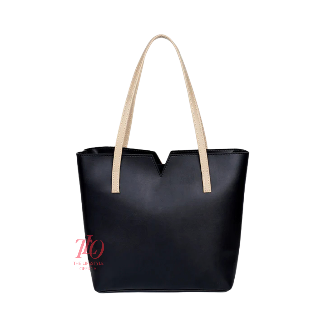 Haven Black and Skin Tote Bag