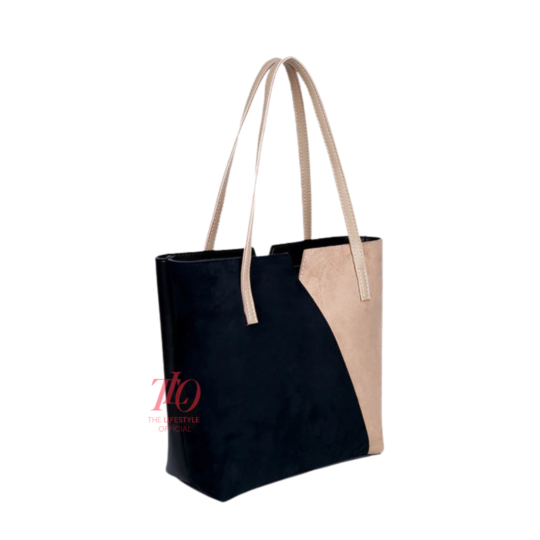 Haven Black and Skin Tote Bag