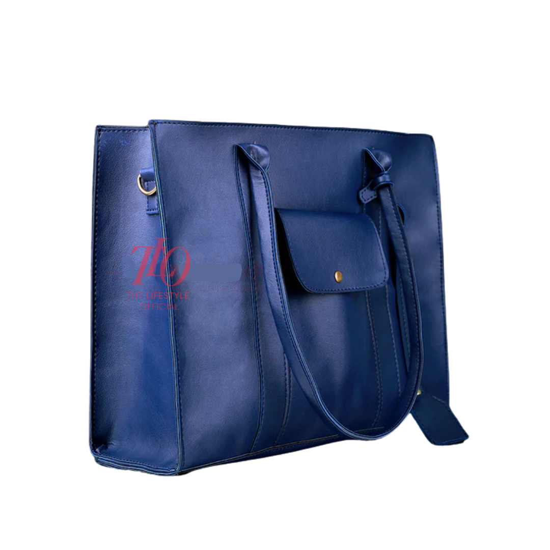 Smart Carry Blue Tote Bag