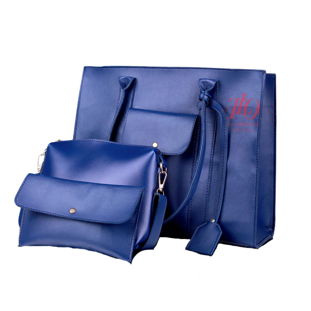Smart Carry Blue Tote Bag