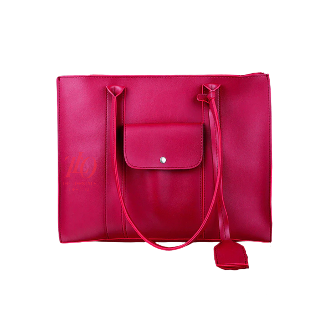 Smart Carry Maroon Tote Bag