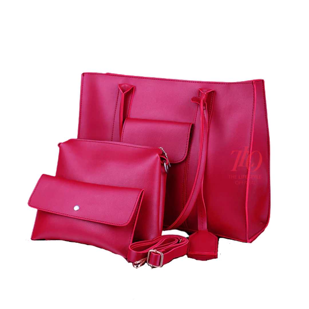 Smart Carry Maroon Tote Bag