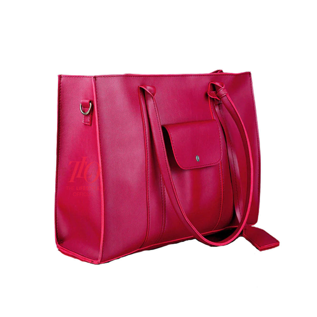 Smart Carry Maroon Tote Bag