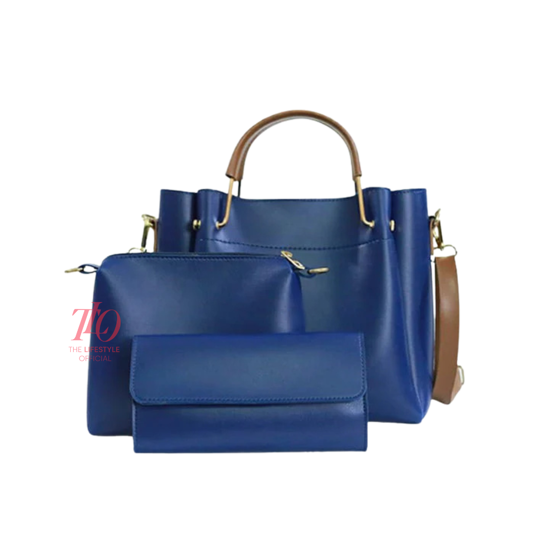 Royal Blue 3-in-1 Handbag