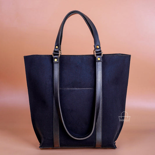 Glamorous Black Tote Bag