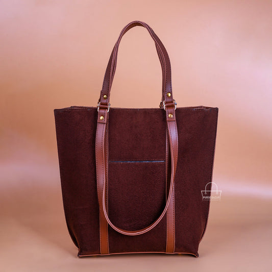 Glamorous Brown Tote Bag