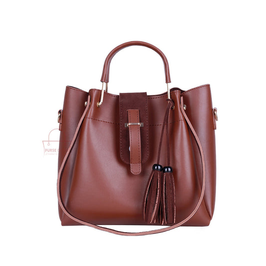 Shine Brown Single Piece Handbags