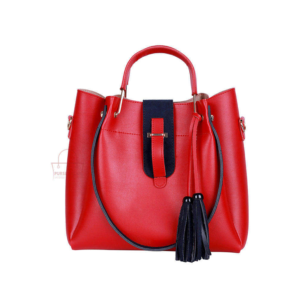 Shine Red Single Piece Handbags