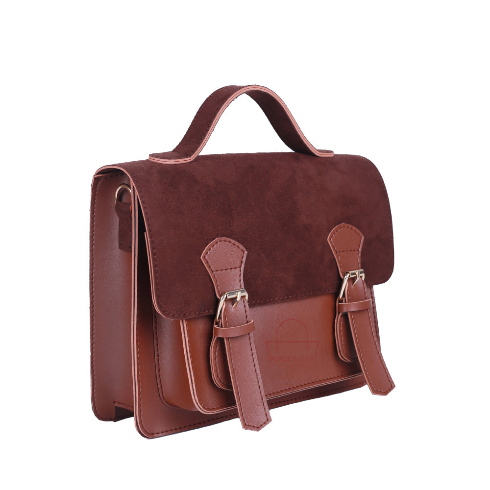 Grace Dark Brown Crossbody Bags