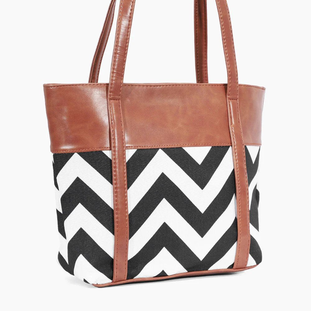 Wave Brown Tote Bag