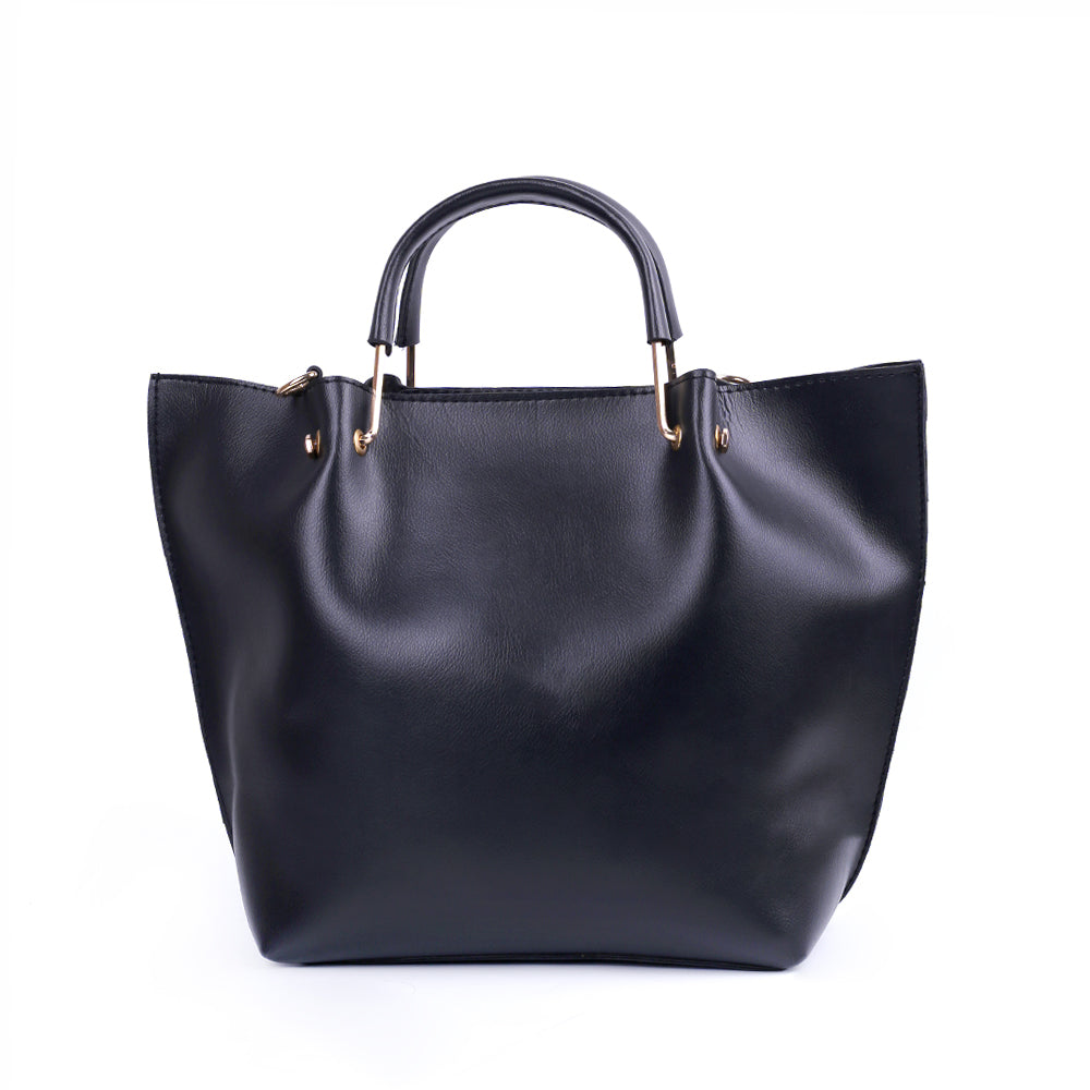 Bossy Black 2 Pcs Handbag